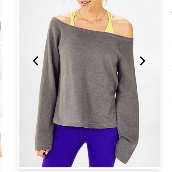 Fabletics Cute AF Isabel Terry Widesleeve Pullover - Picture 3 of 9